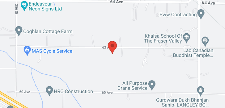 map of 26020 62 AVENUE